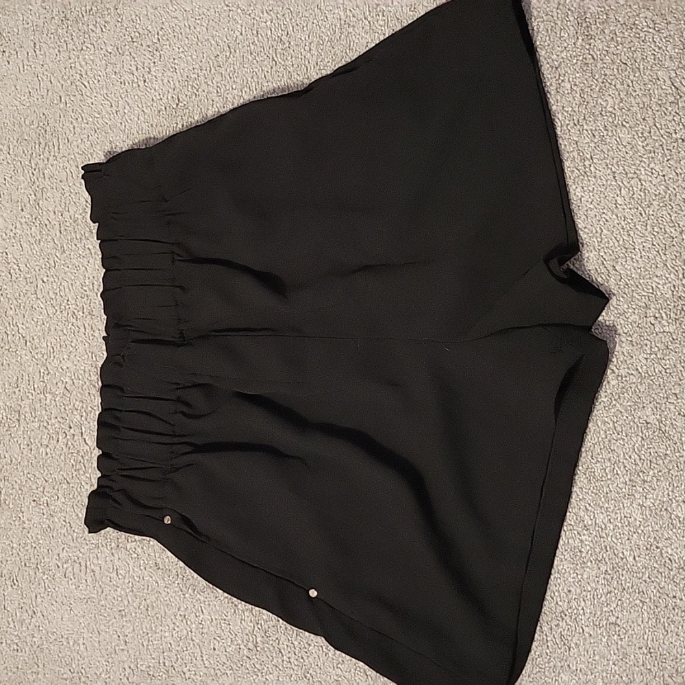 Black High-Waist Shorts